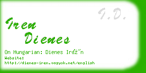 iren dienes business card